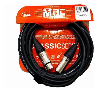 Cabo Profissional Mac MC15XB Classic Séries XLR 4,57M