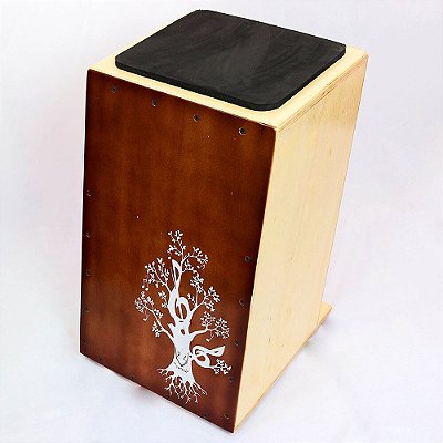 Cajon Inclinado Real Line Up Florescer Acústico Chocolate