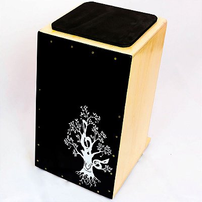 Cajon Inclinado Real Line Up Florescer Acústico Preto