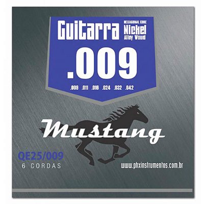 Encordoamento Mustang QE25 .009/.042 para Guitarra