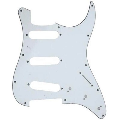Escudo Phx 67B Branco Liso para Guitarra Stratocaster