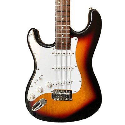 Guitarra Stratocaster Suzuki SST-5 Canhoto Sunburst com Bag