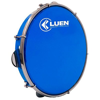 Pandeiro Luen Percussion 10" ABS com Pele Holográfica Azul