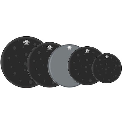 Kit de Peles Luen Percussion Dudu Portes Hydraglide Black Fusion 20