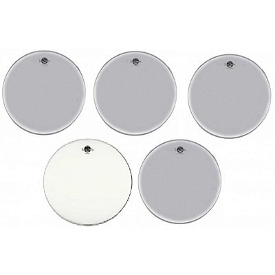 Kit de Peles Luen Percussion Dudu Hydraglide Clear Standart