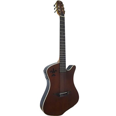 Violão Eletro-Acústico Marquês VN-10 Flat Ativo Castanho