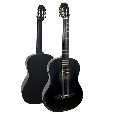 Violão Eletro-Acústico Marquês VN-218 Ativo Clássico Black