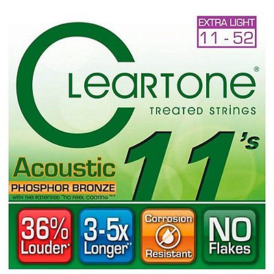 Encordoamento Cleartone 7411 Acoustic .011/.52 Violão