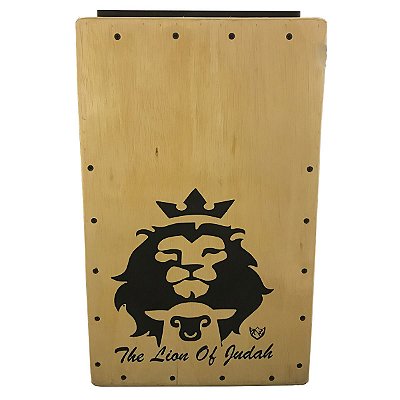 Cajon Inclinado Real Line UP Leão de Judá Elétrico Natural