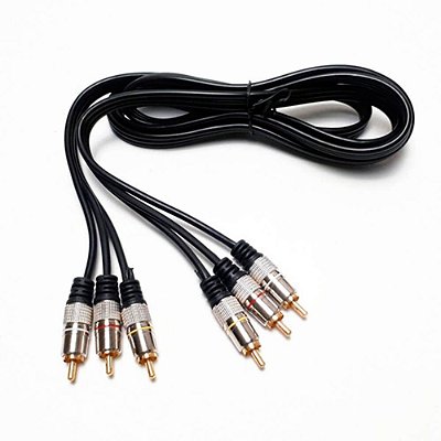 Cabo MXT 3 RCA + 3 RCA Metal 4mm 1,8m