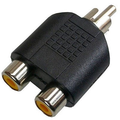 Adaptador Conector MXT 2 RCA para RCA