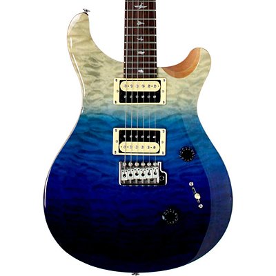 Guitarra PRS CU4Q Custom Quilted Top Blue Fade