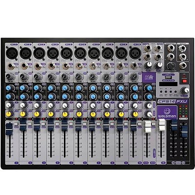 Mesa de Som Waldman CPS-14FXU Clear Pod Especial 14 Canais Bivolt