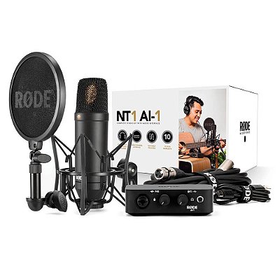 Kit Interface de Áudio e Microfone Rode NT1-AI1