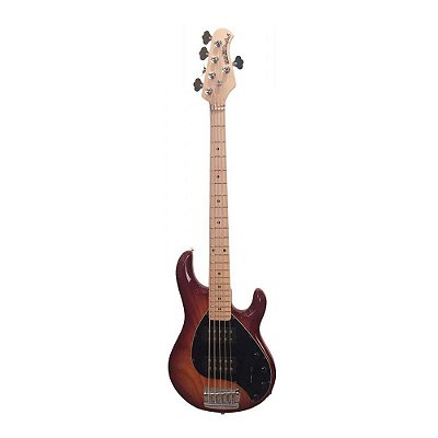 Contrabaixo 5 Cordas Music Man StingRay HH 5 MP Honey Burst