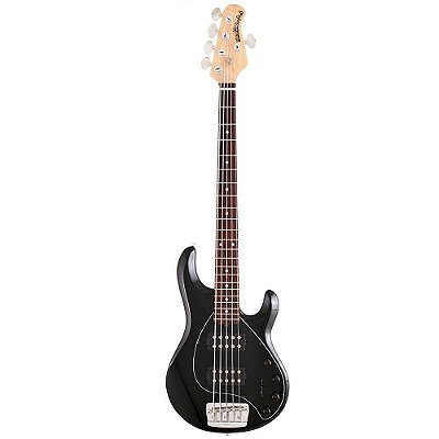 Contrabaixo 5 Cordas Music Man StingRay HH 5 RW Black