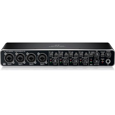 Interface de Áudio Behringer U-Phoria UMC404HD Midas USB