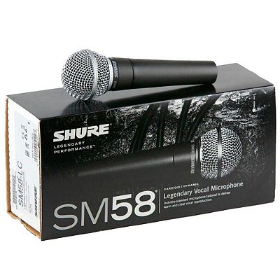 Microfone Dinâmico Shure SM58-LC Cardioide