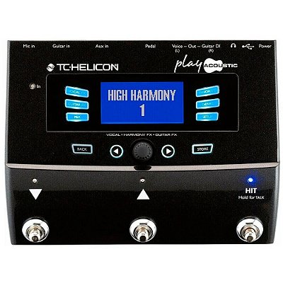 Pedaleira Multi-Efeitos TC Helicon Play Acoustic para Voz