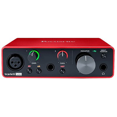 Interface de Áudio Focusrite Scarlett Solo USB 3rd Geração