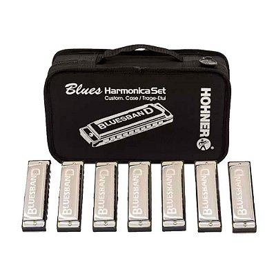 Kit Blues  HOHNER c/7 Harmonicas (C, D, E, F, G, A, BB)