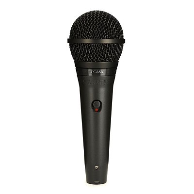 Microfone Dinâmico Shure PGA58-LC Cardioide para Vocais