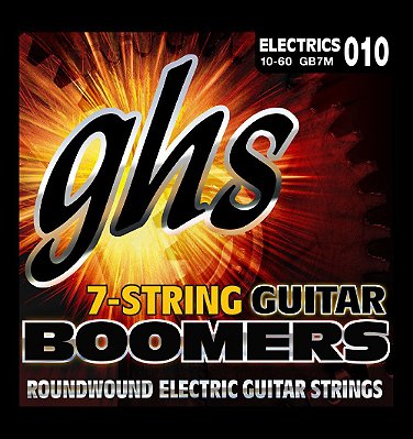 Encordoamento Ghs Gb7m 0.10/0.60 Para Guitarra 7 Cordas
