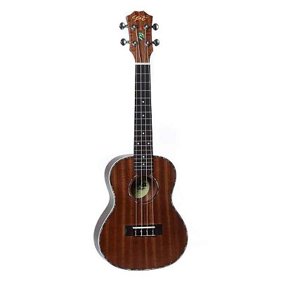 Ukulele Acústico Seizi Maui Plus Concert Tobacco com Bag