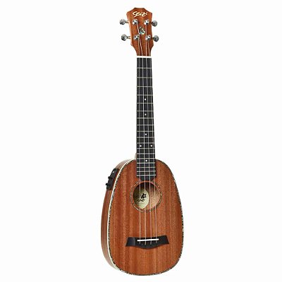 Ukulele Elétrico Seizi Maui Plus Pineapple Tenor Sapele com Bag