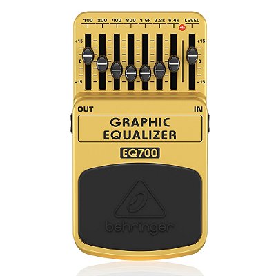Pedal de Efeito Behringer EQ700 Equalizador