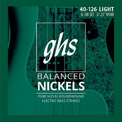 Encordoamento GHS Balanced Nickels 5L-NB 40/126 para Baixo 5C