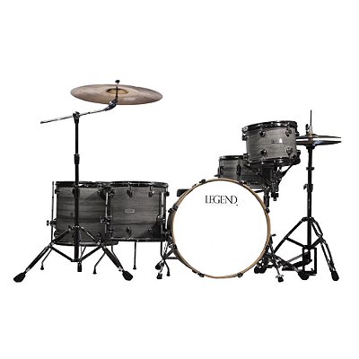 Bateria com 5 pecas - Cor cinza - One Series Gray - Legend