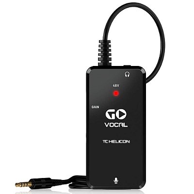 Interface de áudio Tc-Helicon Go Vocal Mic