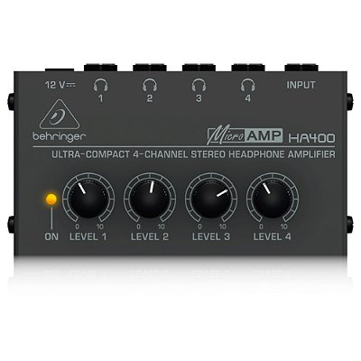 Amplificador Powerplay Behringer HA400 para Fone de Ouvido