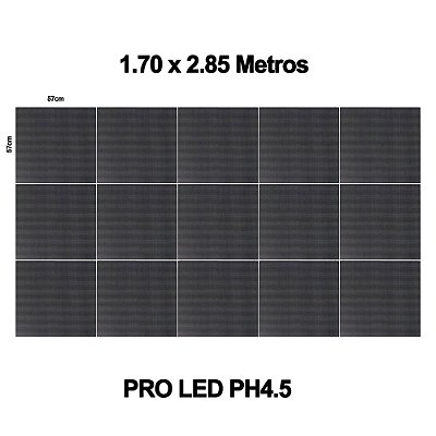 Painel de Led Proled PH-4,5mm Black Indoor com Case