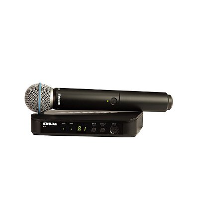 Sistema sem fio com microfone de mao - BLX24/B58-M15 - Shure