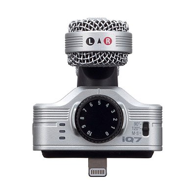 Microfone Zoom IQ7 Estéreo para iPhone e iPad