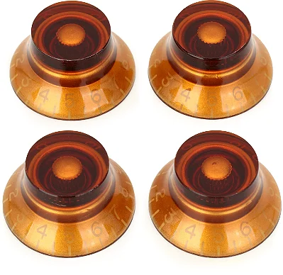 Kit com 4 Knobs Piramidal Hat Gibson PRHK030 Vintage Amber