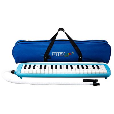 Escaleta Musical Phx Mini Kq-37 BL Azul 37 Teclas com Bag