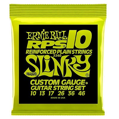 Encordoamento Ernie Ball Regular Slinky RPS .010 para Guitarra