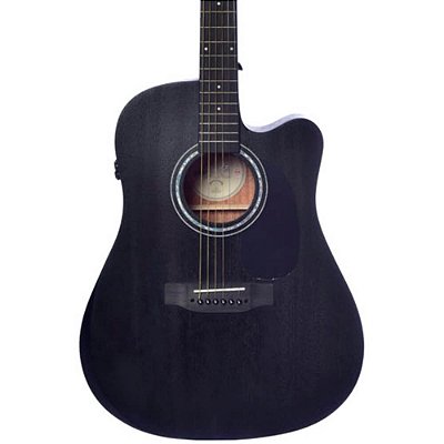 Violão Elétrico Seizi Neo Tokyo Mirai Cutaway Open Pore Black
