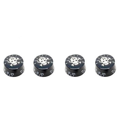 Kit Knobs Andaluz CKN004 Preto Caveira