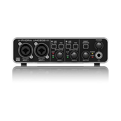 Interface de Audio Behringer UMC202HD U-Phoria USB