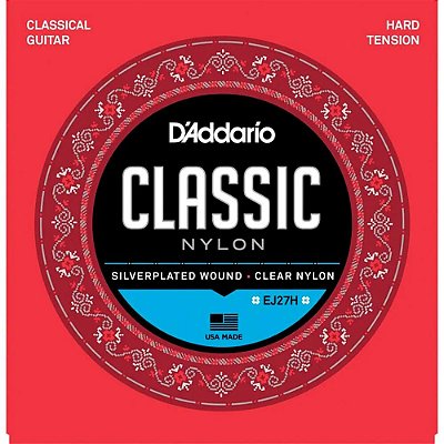 Encordoamento D'addario EJ27H Alta Tensão para Violão Nylon