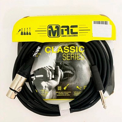 Cabo para Microfone Mac MC10PB Classic Séries XLR/P10 3,05m