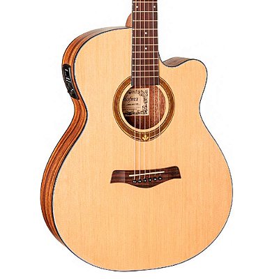 Violão Elétrico Hofma HMA295 Mini-Jumbo Natural Satin