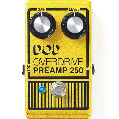 Pedal de Efeitos DOD Overdrive Pre Amp 250 para Guitarra