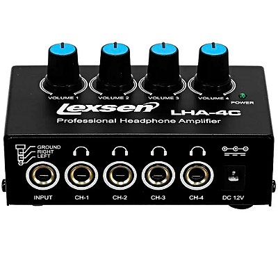 Amplificador Lexsen LHA-4C 4 Canais para Fones de Ouvido