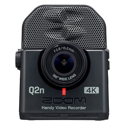 Gravador Digital Zoom Q2n de Áudio e Vídeo 4K