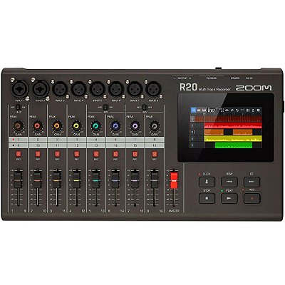 Mesa de Som Zoom R20 Multitrack USB 16 Canais